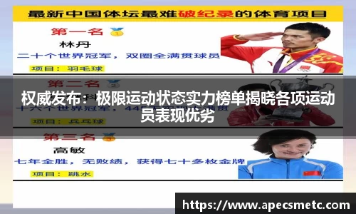 权威发布：极限运动状态实力榜单揭晓各项运动员表现优劣